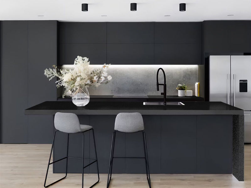 Avery Dennison™ SW900 Gloss Metallic Black Kitchen Countertop Wraps