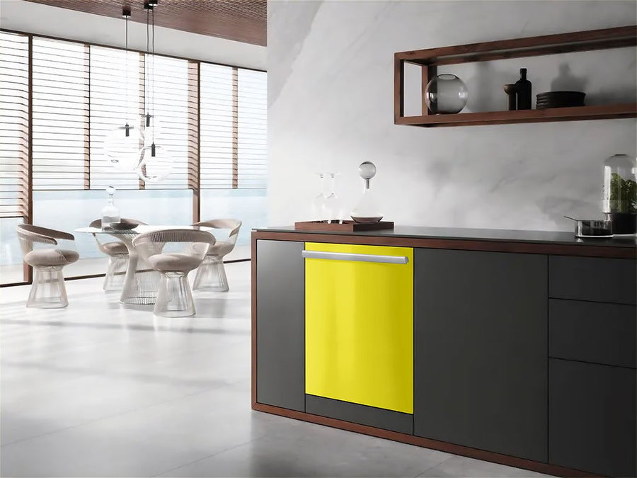 Avery Dennison™ SW900 Gloss Ambulance Yellow Wrapped Dishwasher Example