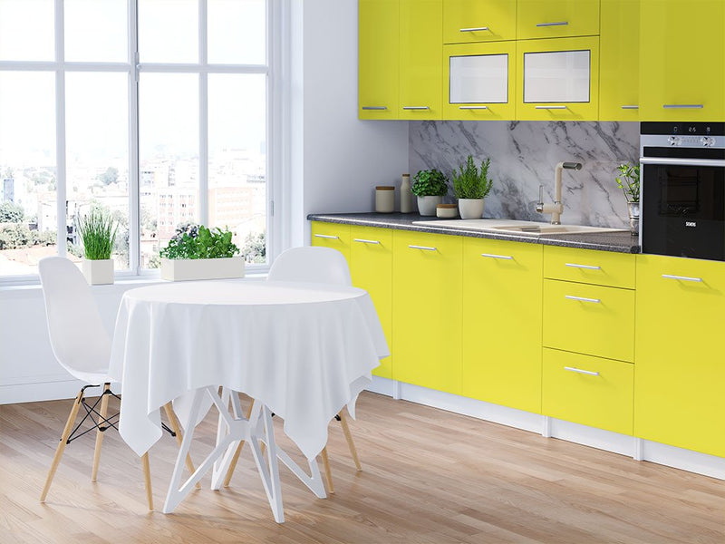Avery Dennison SW900 Gloss Ambulance Yellow DIY Kitchen Cabinet Wraps