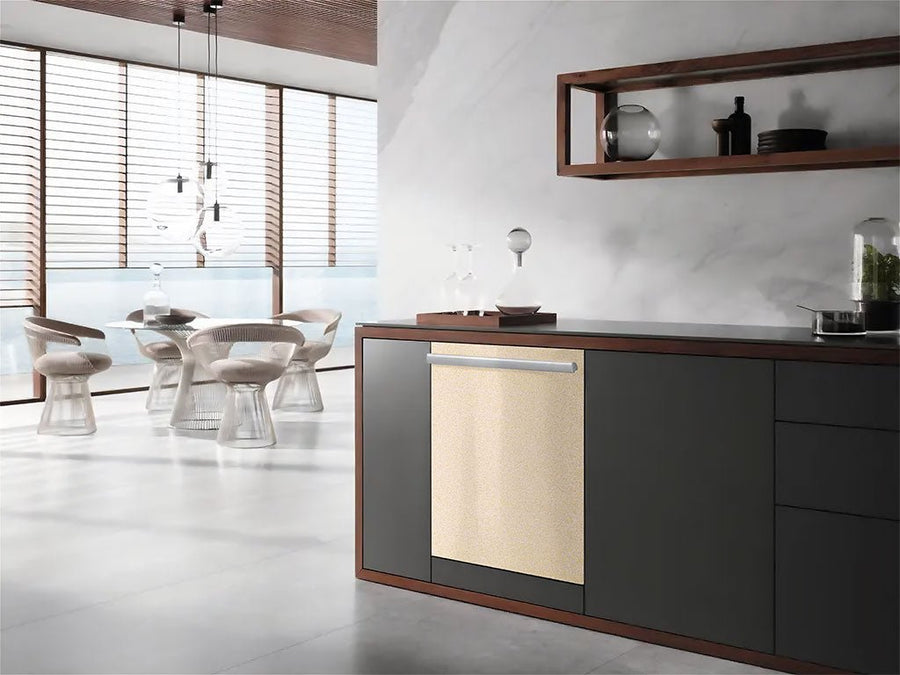 Avery Dennison™ SW900 Gloss Metallic Sand Sparkle Wrapped Dishwasher Example
