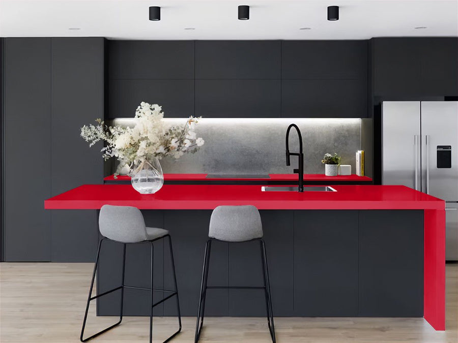 Avery Dennison™ SW900 Gloss Carmine Red Kitchen Countertop Wraps