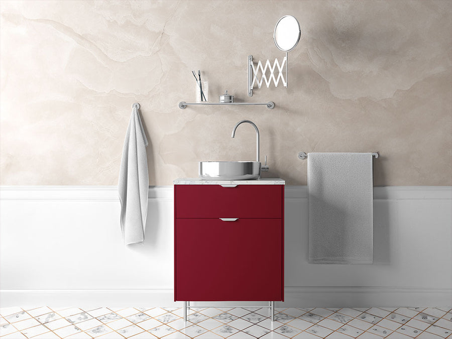 Avery Dennison™ SW900 Gloss Burgundy Bathroom Cabinet Wraps