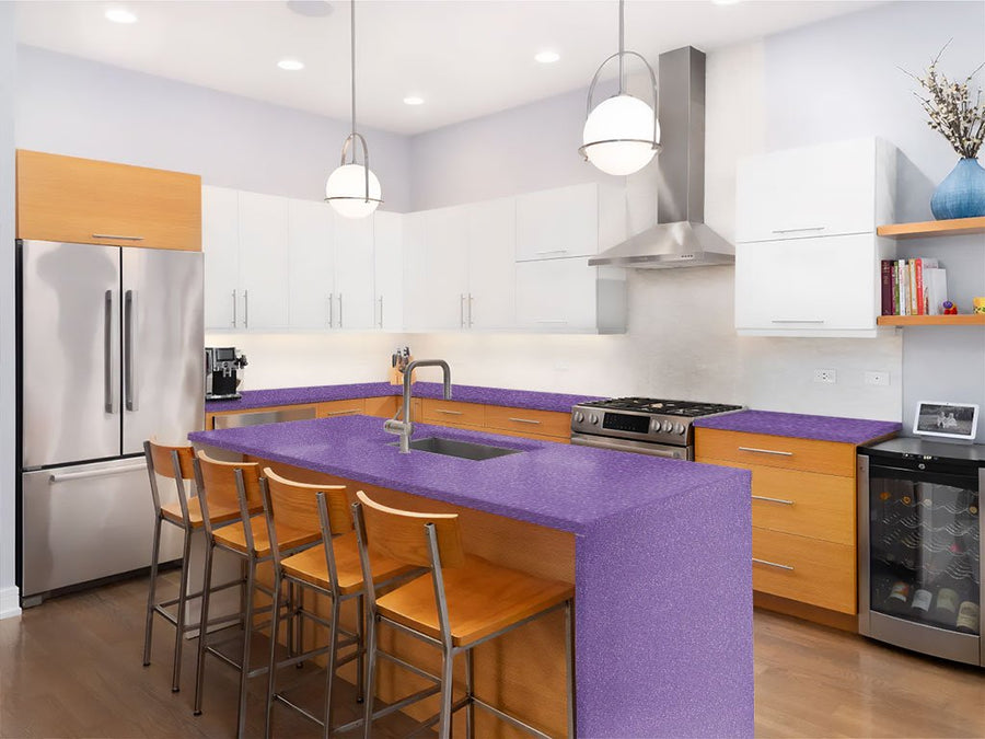 Avery Dennison SW900 Diamond Purple Custom Kitchen Counter Wraps