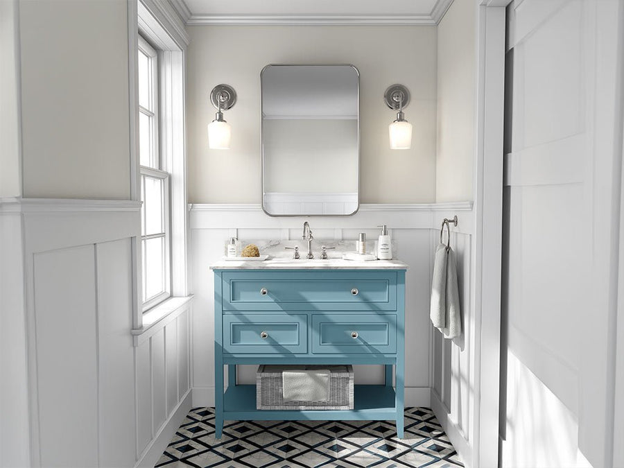Avery Dennison SW900 Gloss Sea Breeze DIY Bathroom Cabinet Wraps