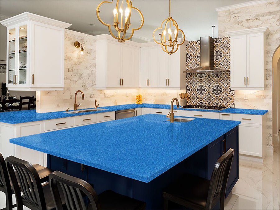 Avery Dennison SW900 Diamond Blue DIY Kitchen Counter Wraps
