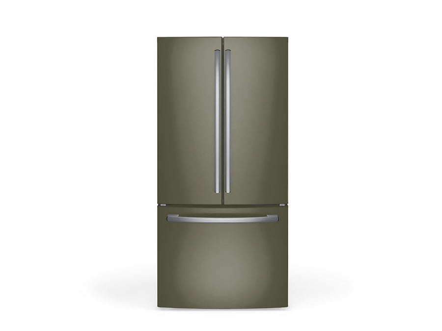 Avery Dennison SW900 Matte Khaki Green DIY Built-In Refrigerator Wraps
