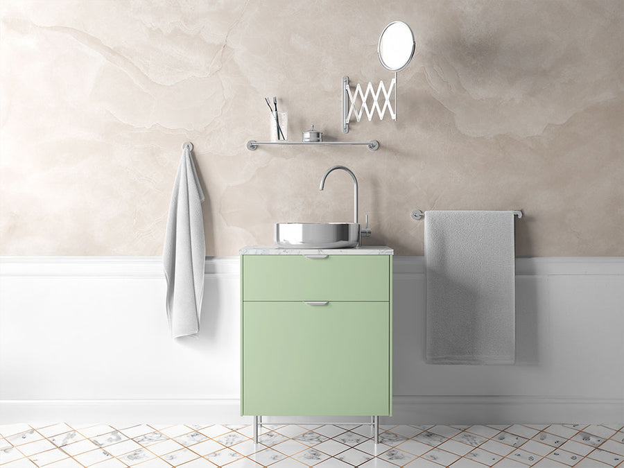 Avery Dennison™ SW900 Gloss Light Pistachio Bathroom Cabinet Wraps