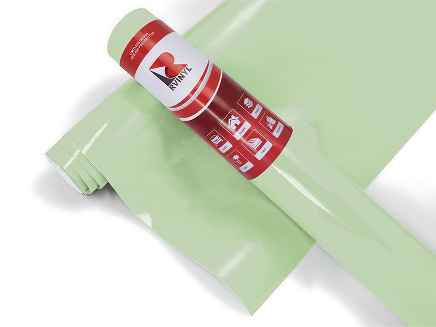 Avery Dennison SW900 Gloss Light Pistachio Fridge Wrap Color Film