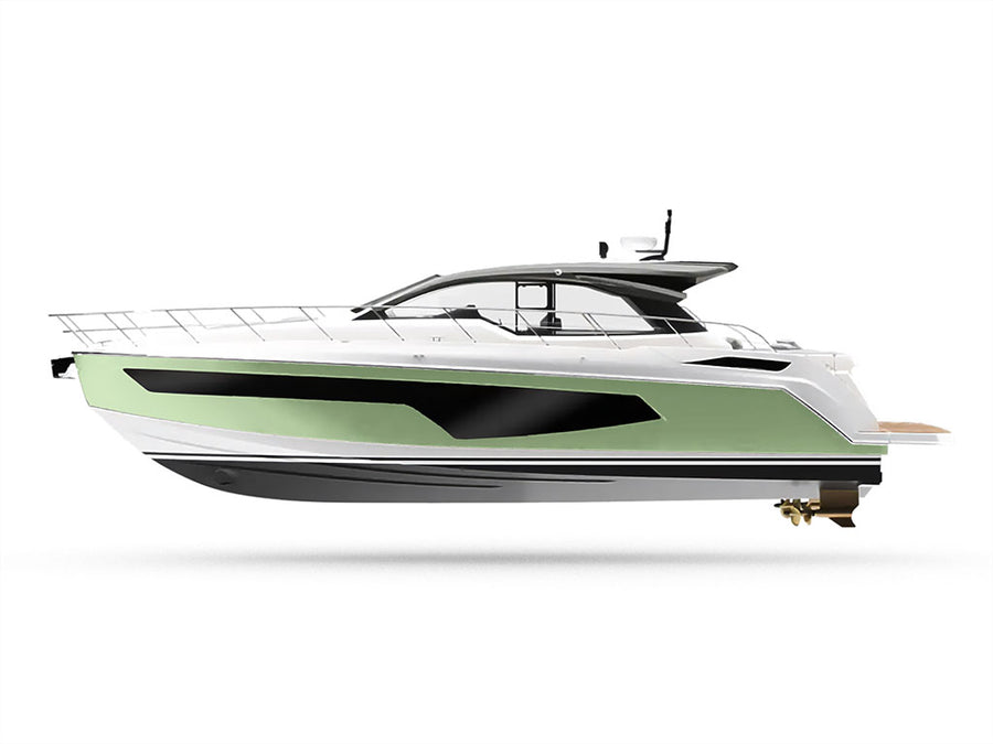 Avery Dennison SW900 Gloss Light Pistachio Customized Yacht Boat Wrap