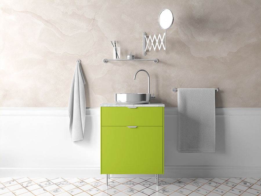 Avery Dennison™ SW900 Gloss Lime Green Bathroom Cabinet Wraps