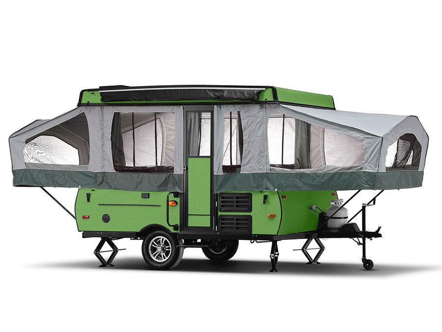Avery Dennison SW900 Matte Metallic Green Apple Pop-Up Camper