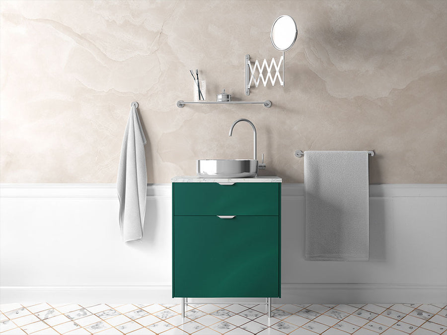 Avery Dennison™ SW900 Gloss Dark Green Pearl Bathroom Cabinet Wraps