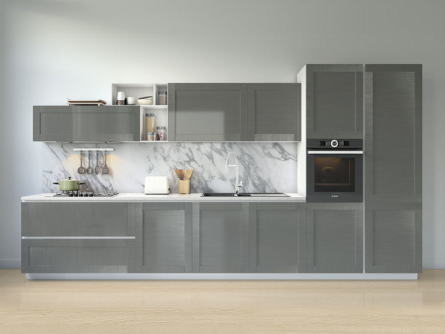 Avery Dennison™ SW900 Brushed Titanium Kitchen Cabinet Wraps