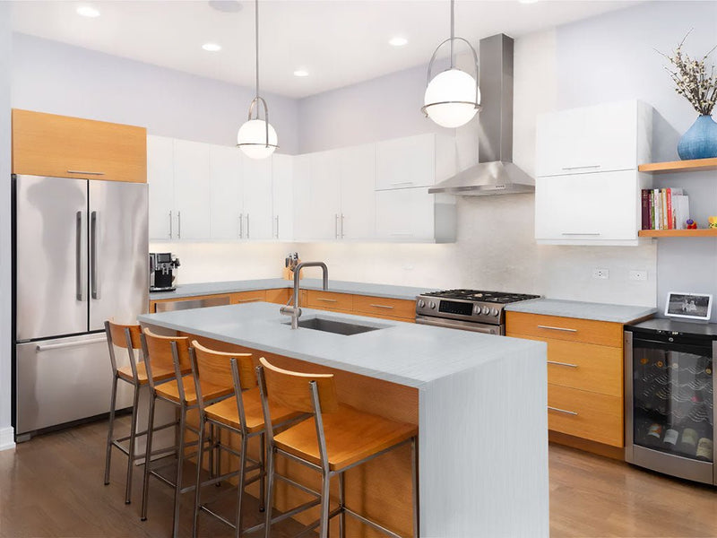 Avery Dennison SW900 Brushed Aluminum Custom Kitchen Counter Wraps