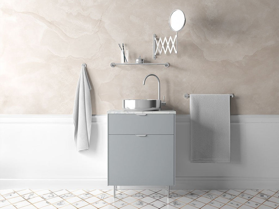 Avery Dennison™ SW900 Gloss Metallic Quick Silver Bathroom Cabinet Wraps
