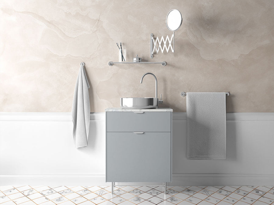 Avery Dennison™ SW900 Gloss Metallic Quick Silver Bathroom Cabinet Wraps