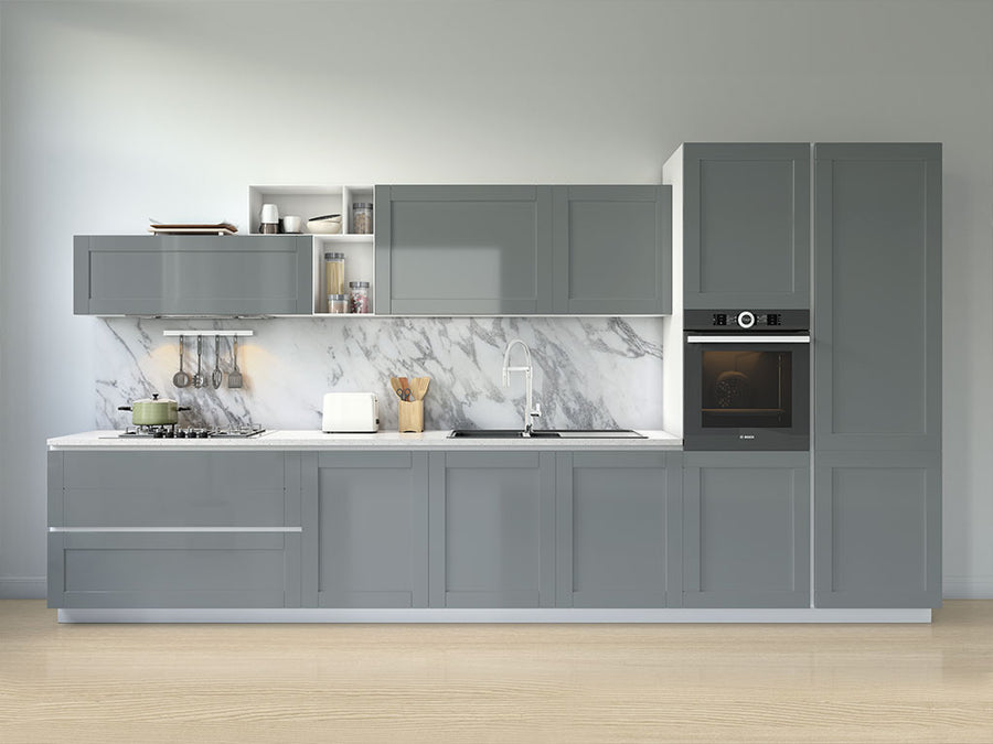 Avery Dennison™ SW900 Matte Dark Gray Kitchen Cabinet Wraps