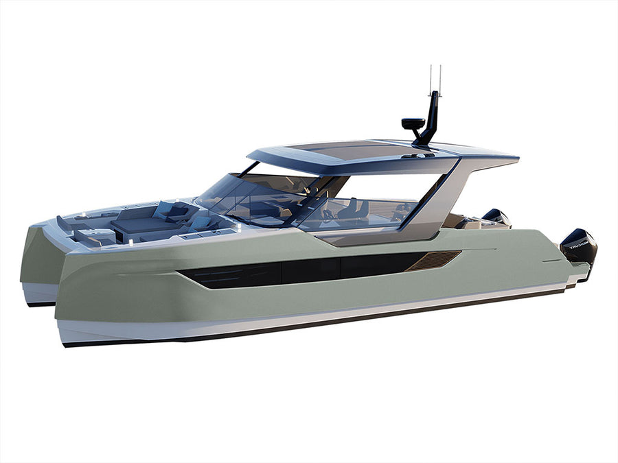 Avery Dennison SW900 Matte Metallic Anthracite Catamaran Dual-Hull Vinyl Film Wraps