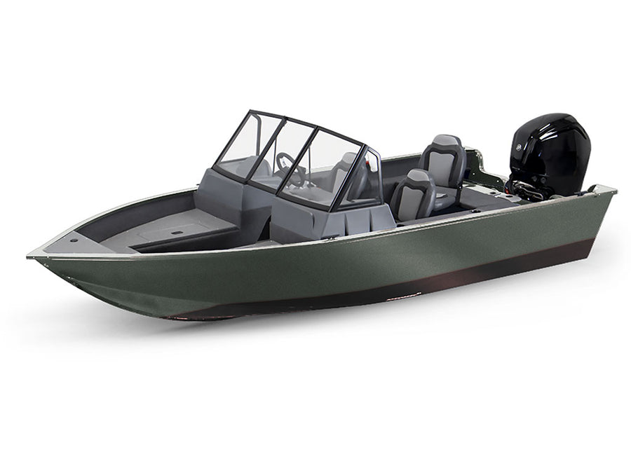 Avery Dennison SW900 Matte Metallic Anthracite Modified-V Hull DIY Fishing Boat Wrap