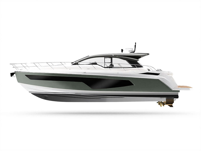 Avery Dennison SW900 Matte Metallic Anthracite Customized Yacht Boat Wrap