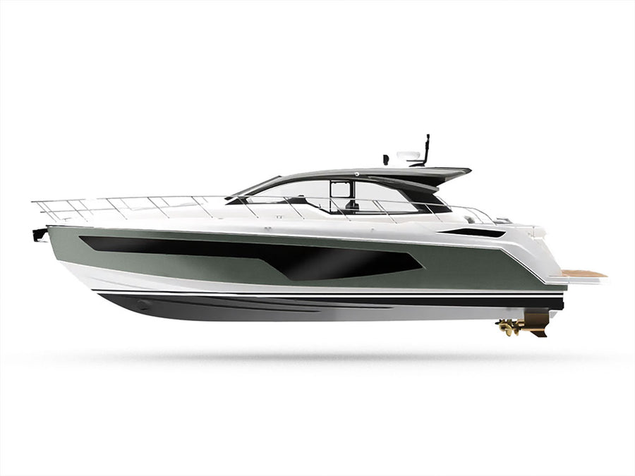 Avery Dennison SW900 Matte Metallic Anthracite Customized Yacht Boat Wrap