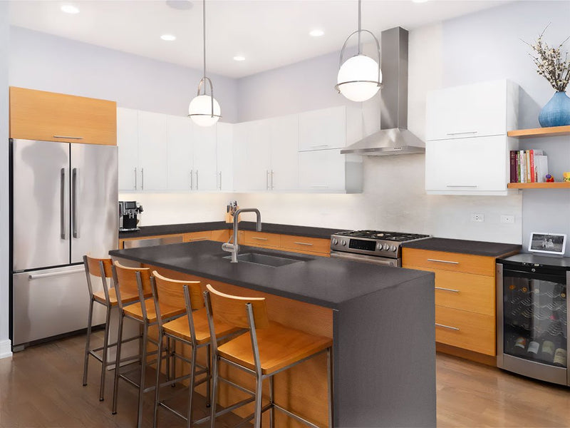 Avery Dennison SW900 Satin Dark Basalt Custom Kitchen Counter Wraps