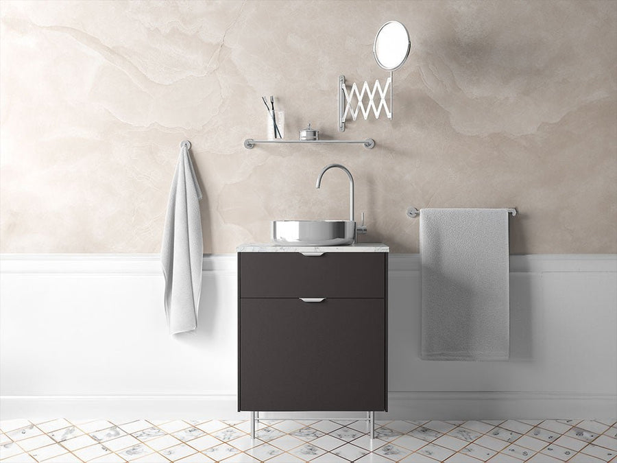 Avery Dennison™ SW900 Satin Dark Basalt Bathroom Cabinet Wraps