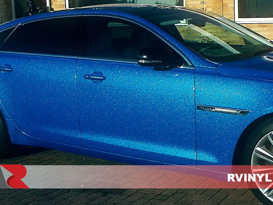 Avery Gloss Diamond Blue Supreme Wrapping Film Jaguar Wrap