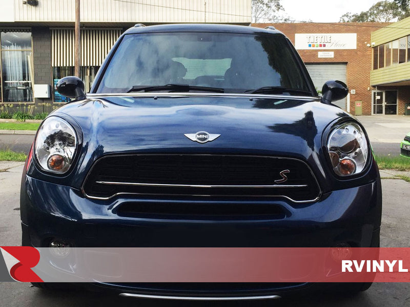 Avery Gloss Indigo Blue Supreme Wrapping Film on a Mini Cooper