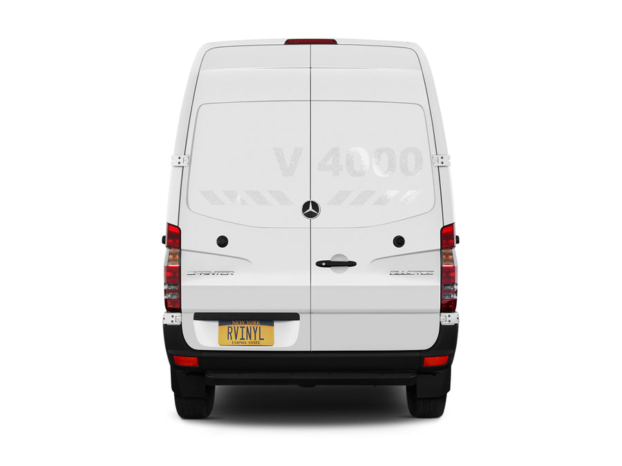 Avery V4000 White Reflective Sign Daytime View