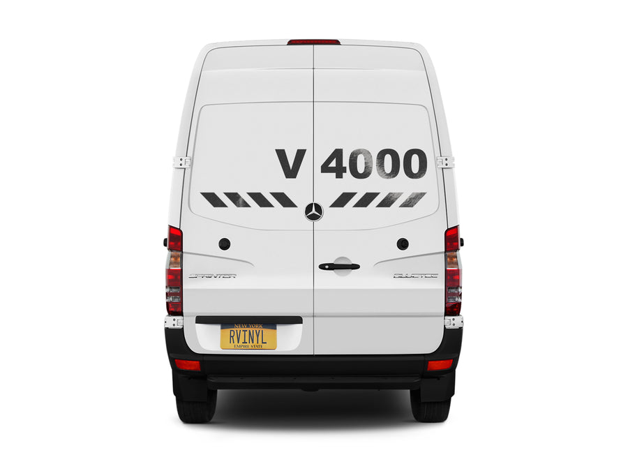 Avery V4000 Black Reflective Sign Daytime View