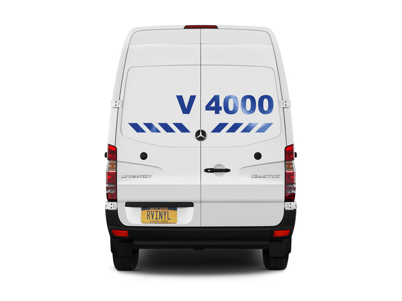 Avery V4000 Blue Reflective Sign Daytime View