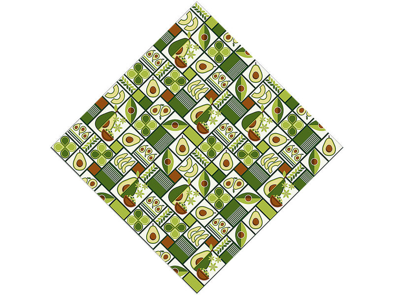 Avocado Toast Mosaic Vinyl Wrap Pattern