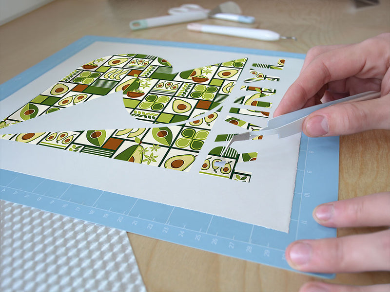 avocado toast mosaic Easy Weed Craft Vinyl