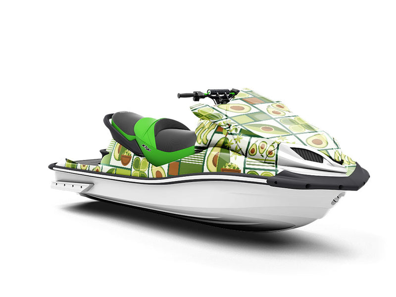 Avocado Toast Mosaic Jet Ski Vinyl Customized Wrap
