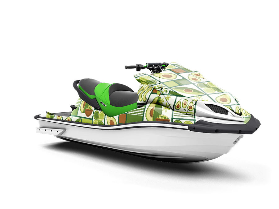 Avocado Toast Mosaic Jet Ski Vinyl Customized Wrap