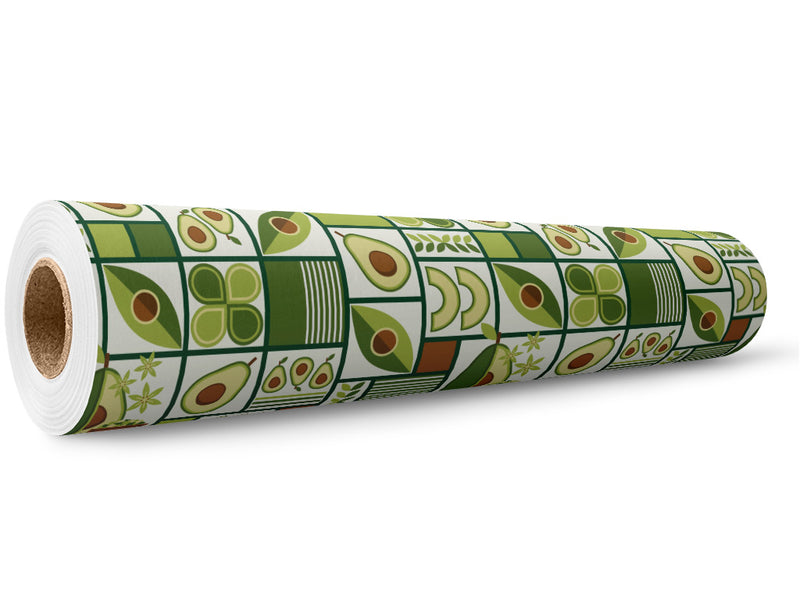 Avocado Toast Mosaic Wrap Film Wholesale Roll~Rwraps Series 914 Digitally Printed Vinyl Roll~5