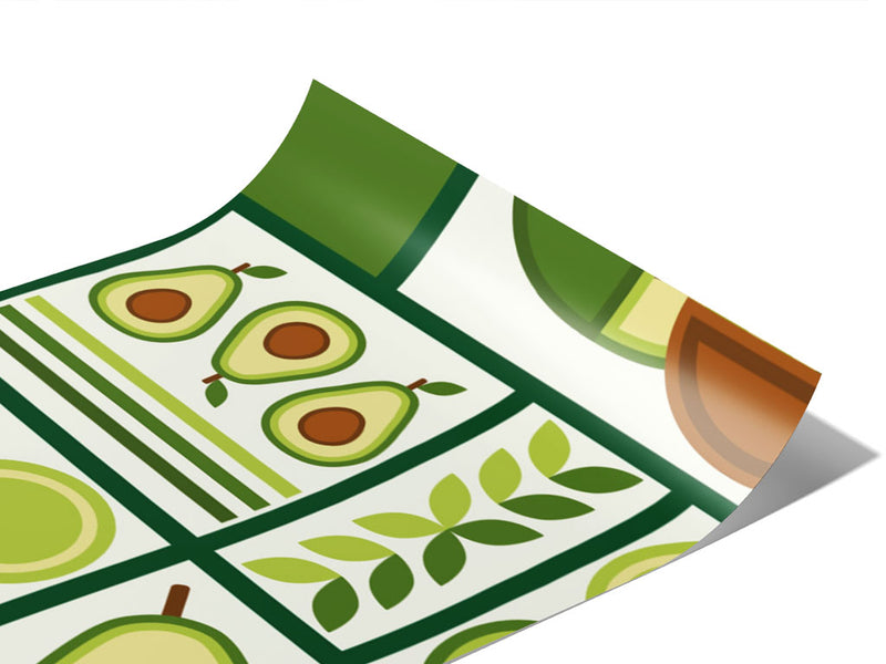 Avocado Toast Mosaic Vinyl Wraps~Rwraps Series 914 Digitally Printed Vinyl Wrap~0
