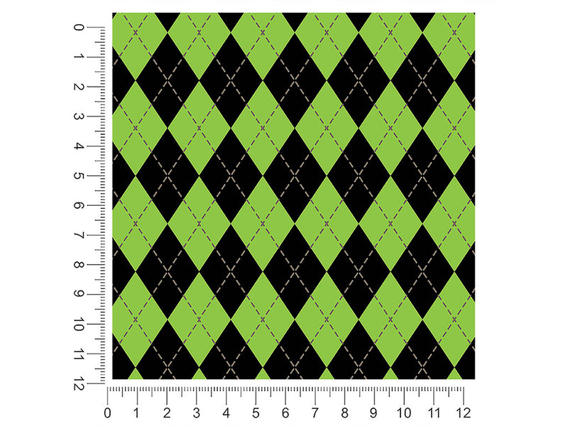 avocado tones argyle 1ft x 1ft Craft Sheets
