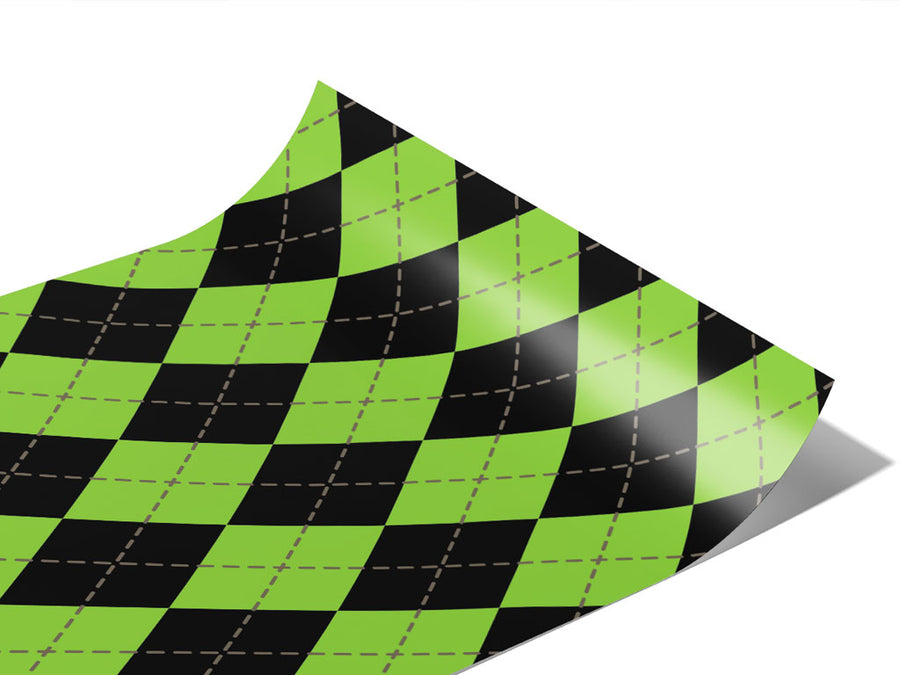 Avocado Tone Argyle Vinyl Wraps~Rwraps Series 914 Digitally Printed Vinyl Wrap~0