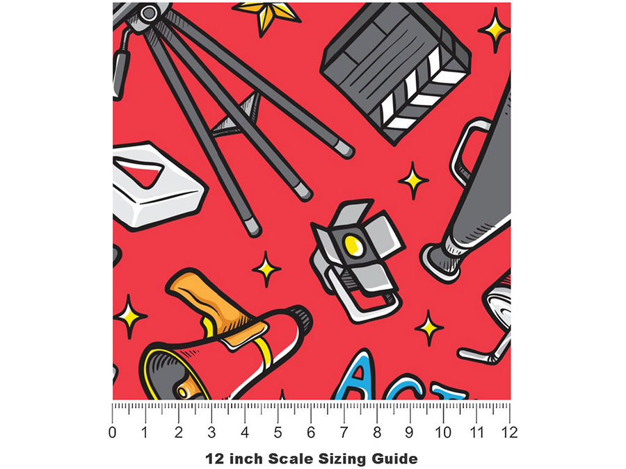 Award Season Movie Vinyl Film Pattern Size 12 inch Scale~Rwraps Award Season Movie Sizing Chart~2