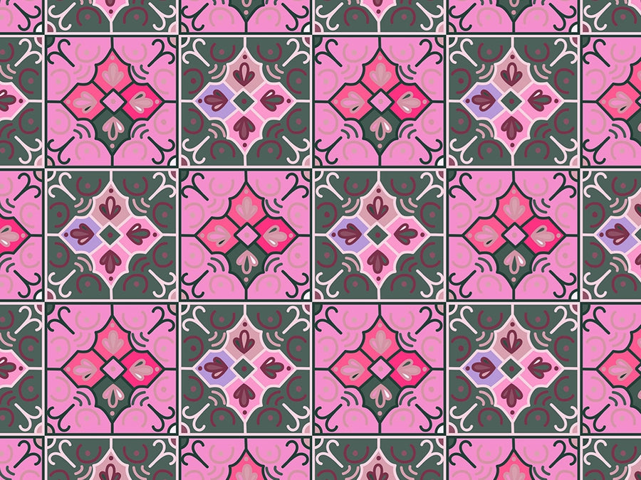 Azalea Tile Vinyl Wrap Pattern~Rwraps Series 914 Digitally Printed Vinyl Wrap~0