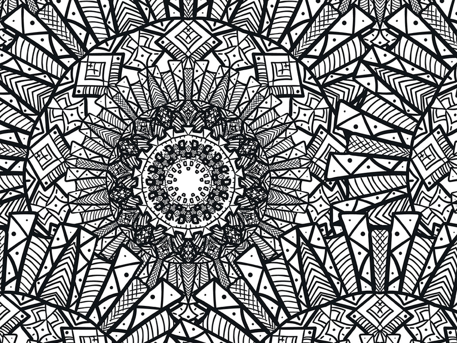 Aztek Sun Mandala Vinyl Wrap Pattern~Rwraps Series 914 Digitally Printed Vinyl Wrap~0