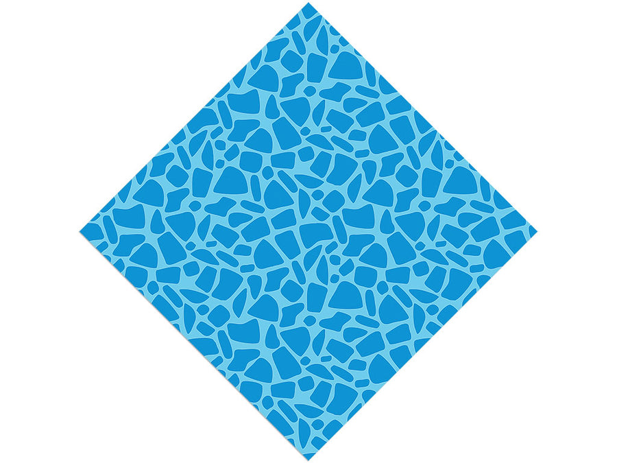 Azure Cobblestone Vinyl Wrap Pattern