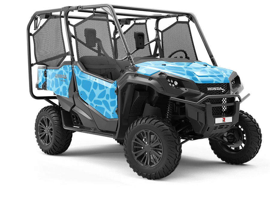 Azure Cobblestone Utility Vehicle Vinyl Wrap