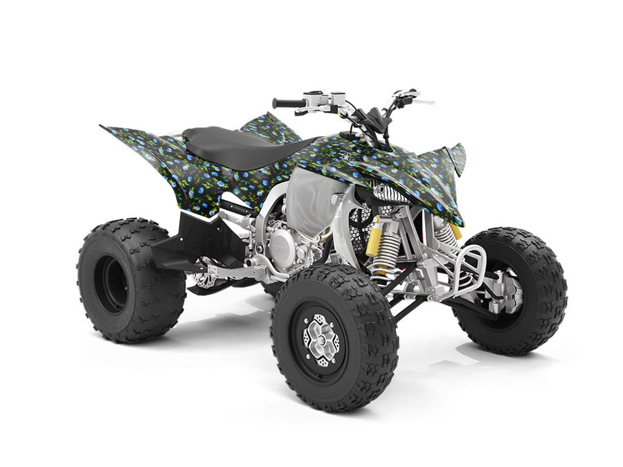 Azure Rose Floral ATV Wrapping Vinyl