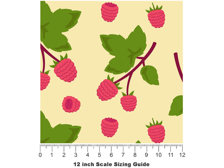 Bababerry Bush Fruit Vinyl Film Pattern Size 12 inch Scale~Rwraps Bababerry Bush Fruit Sizing Chart~2