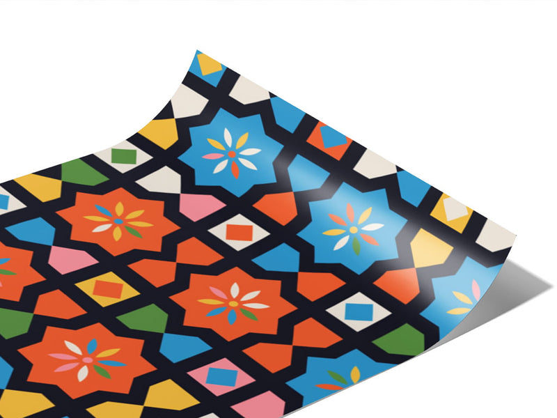 Babushka Rose Mosaic Vinyl Wraps~Rwraps Series 914 Digitally Printed Vinyl Wrap~0