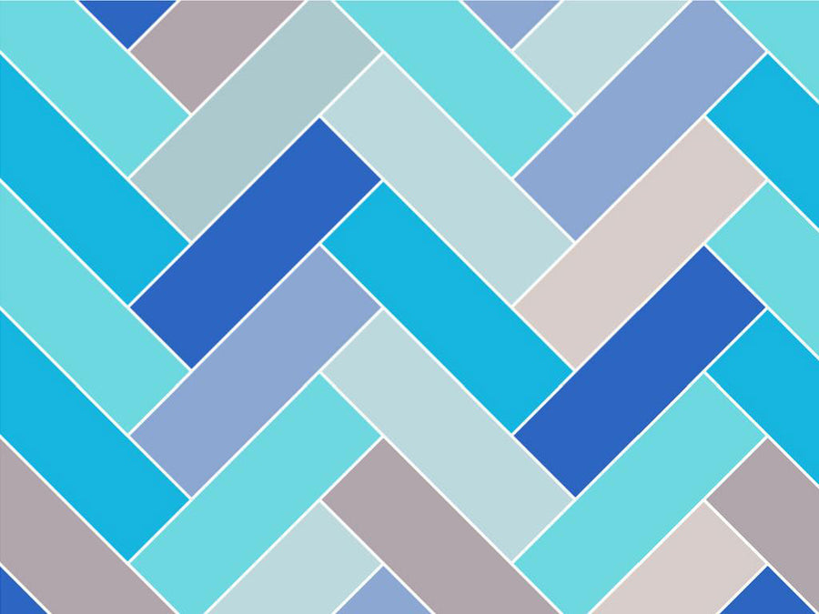 Baby Blue Brick Vinyl Wrap Pattern~Rwraps Series 914 Digitally Printed Vinyl Wrap~0