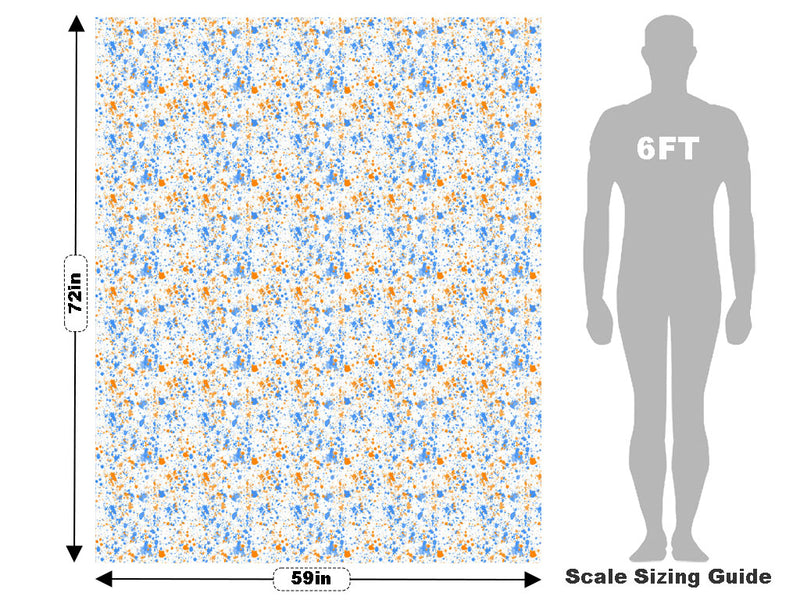 Baby Blues Paint Splatter Vehicle Wrap Scale~Rwraps Series 914 Baby Blues Paint Splatter Measurements~1